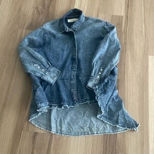 Free People Denim top!!